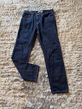 LEVI’S Middy Straight Blue Dark Wash Denim 100% Cotton Jeans Women’s 28